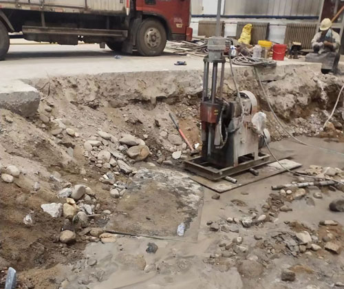 浦北公路下沉压浆